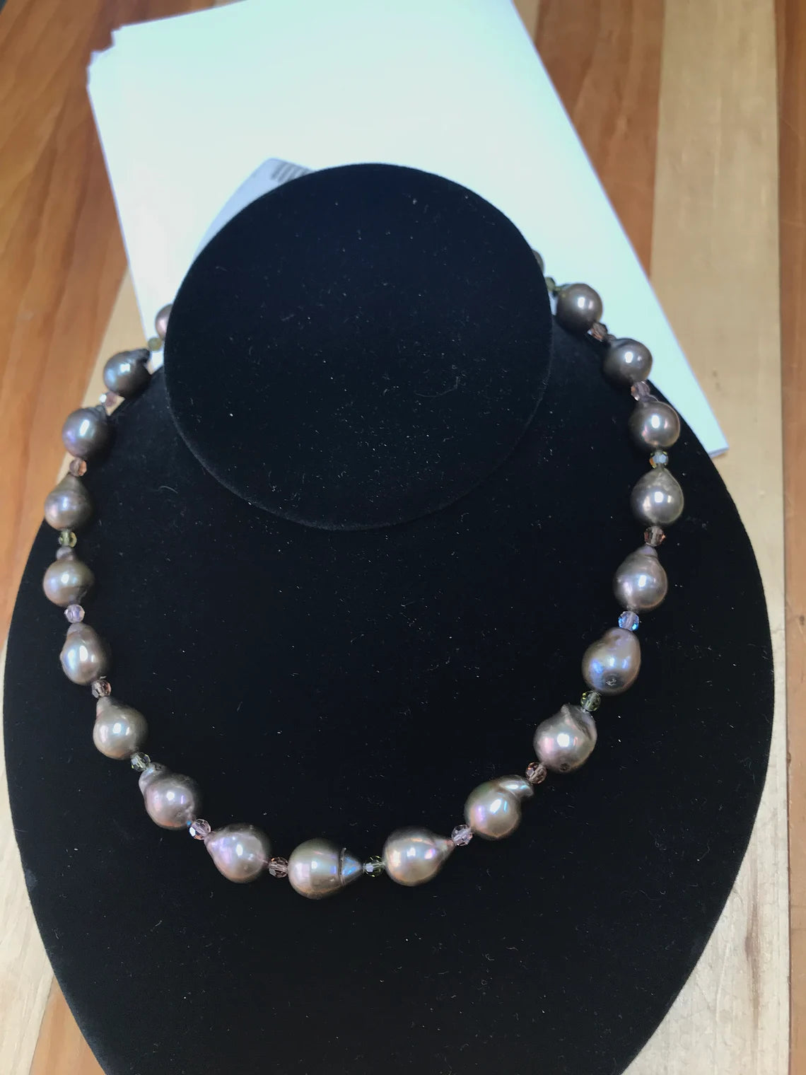 Romantic Green Baroque Pearl Beauty